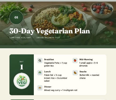 30-Day Vegetarian Plan